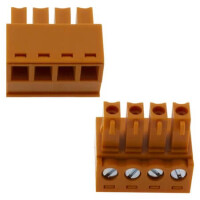 15EDGK-3.81-04P-15-00AH TERM.BLK.3.81MM 4P FEMALE ORANGE - 1