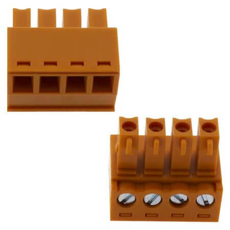 15EDGK-3.81-04P-15-00AH TERM.BLK.3.81MM 4P FEMALE ORANGE - 1