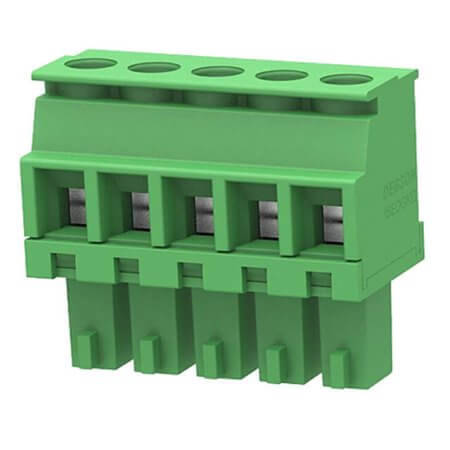 15EDGKA-3.5-05P-14-100AH TERM.BLK.3.50MM 5P 90C FEMALE GREEN - 1