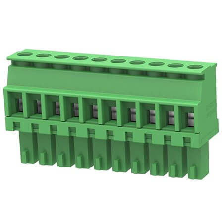 15EDGKA-3.5-10P-14-100AH TERM.BLK.3.50MM 10P 90C FEMALE GREEN - 1