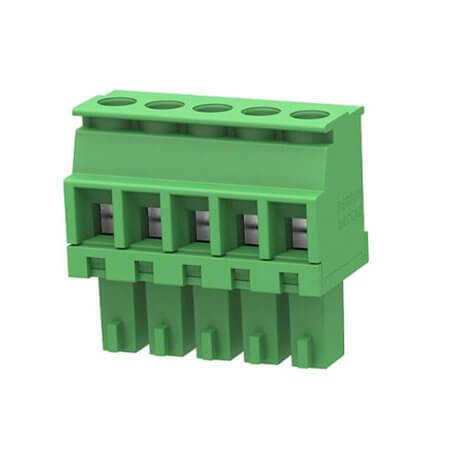 15EDGKA-3.81-05P-14-00AH TERM.BLK.3.81MM 5P 180C FEMALE GREEN - 1