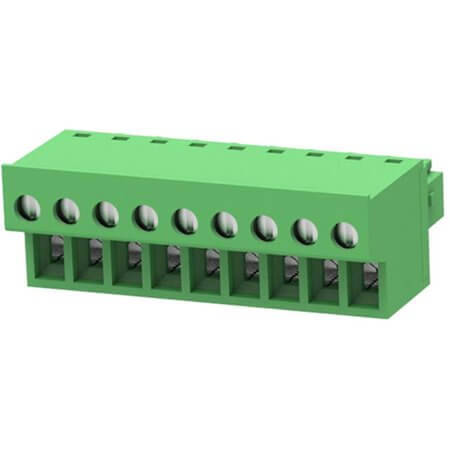 15EDGKC-3.5-09P-14-00AH TERM.BLK.3.50MM 9P 180C FEMALE GREEN CLOSED - 1