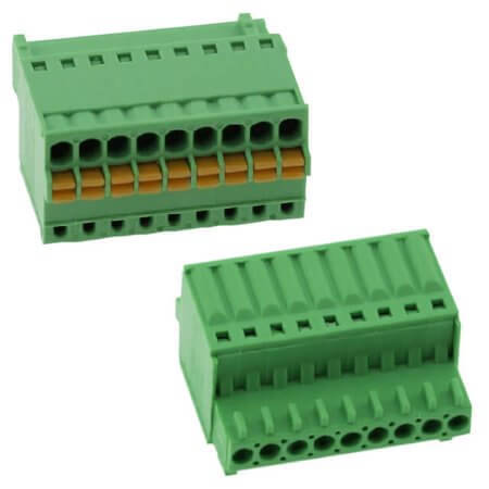15EDGKD-2.5-04P-14-00AH TERM.BLK.2.50mm 4P FEMALE GREEN - 1