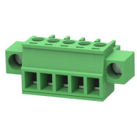 15EDGKM-3.5-05P-14-00AH TERM.BLK.3.50MM 5P FEMALE 90C GREEN SCREW MOUNT - 1