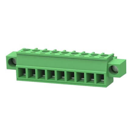 15EDGKM-3.5-09P-14-00AH TERM.BLK.3.50MM 9P FEMALE 90C GREEN SCREW MOUNT - 1