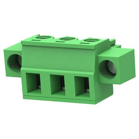 15EDGKM-5.08-03P-14-00AH TERM.BLK.5.08MM 3P FEMALE GREEN - 1