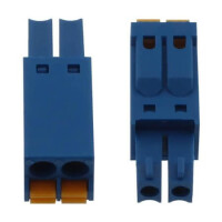 15EDGKN-3.5-02P-12-00SH TERM.BLK.3.50MM 2P FEMALE BLUE PUSH - 1