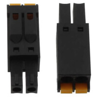 15EDGKN-3.5-02P-13-00SH TERM.BLK.3.50MM 2P FEMALE BLACK PUSH - 1