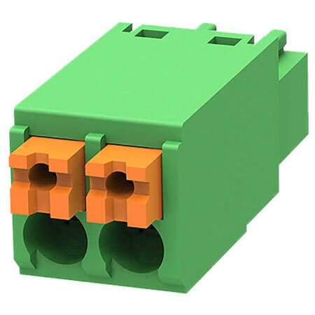 15EDGKN-3.5-02P-14-00AH TERM.BLK.3.50MM 2P FEMALE GREEN PUSH - 1
