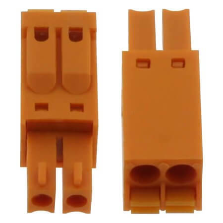 15EDGKN-3.5-02P-15-00SH TERM.BLK.3.50MM 2P FEMALE ORANGE PUSH - 1