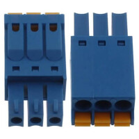 15EDGKN-3.5-03P-12-00SH TERM.BLK.3.50MM 3P FEMALE BLUE PUSH - 1