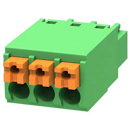 15EDGKN-3.5-03P-14-00SH TERM.BLK.3.50MM 3P FEMALE GREEN PUSH - 1