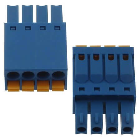 15EDGKN-3.5-04P-12-00SH TERM.BLK.3.50MM 4P FEMALE BLUE PUSH - 1