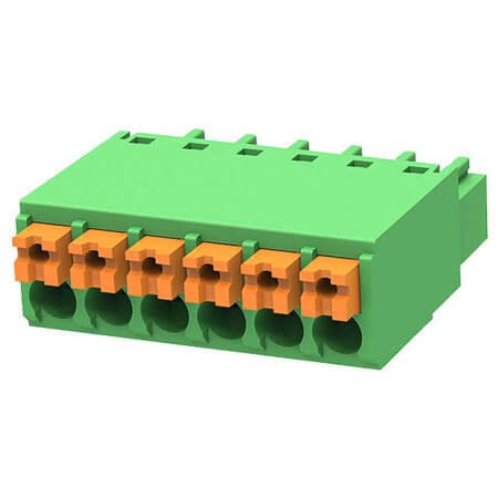 15EDGKN-3.5-06P-14-00AH TERM.BLK.3.50MM 6P FEMALE GREEN PUSH - 1