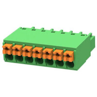 15EDGKN-3.5-07P-14-00SH TERM.BLK.3.50MM 7P FEMALE GREEN PUSH - 1