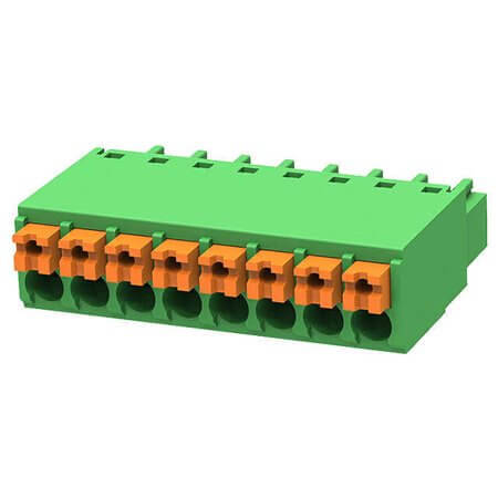 15EDGKN-3.5-08P-14-00AH TERM.BLK.3.50MM 8P FEMALE GREEN PUSH - 1