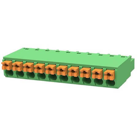 15EDGKN-3.81-10P-14-1000 TERM.BLK.3.81MM 10P FEMALE GREEN CLOSED - 1
