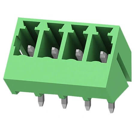 15EDGLC-3.81-04P-14-00AH TERM.BLK.3.81MM 4P 45C MALE GREEN - 1