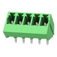 15EDGLC-3.81-05P-14-00AH TERM.BLK.3.81MM 5P 45C MALE GREEN - 1