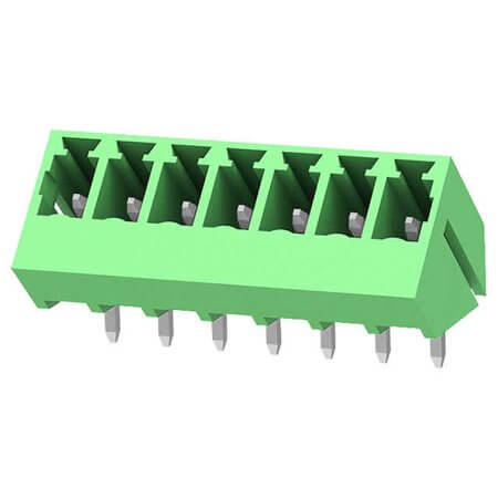 15EDGLC-3.81-07P-14-00AH TERM.BLK.3.81MM 7P 45C MALE GREEN - 1