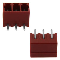 15EDGRC-3.81-03P-16-00SH TERM.BLK.3.81MM 3P 90C MALE RED CLOSED GAOSONG - 1