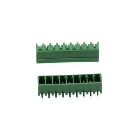 15EDGRC-3.81-09P-14 TERM.BLK.3.81MM 9P 90C MALE GREEN CLOSED - 1