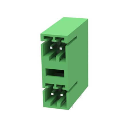 15EDGRH-2.5-04P-14-00AH TERM.BLK.2.50MM 4P 90C MALE GREEN CLOSED - 1