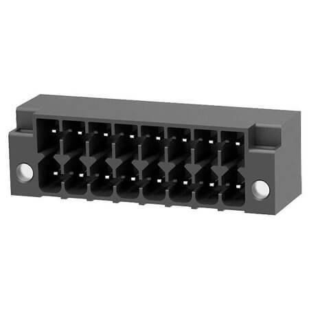 15EDGRHCM-THR-3.5-16P-13 TERM.BLK.3.50MM 16PIN(2X8) THT R/A MALE BLACK - 1