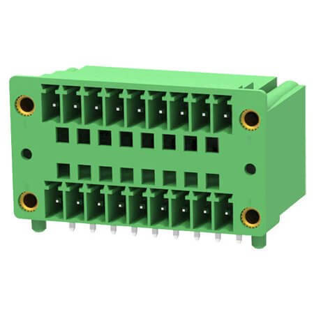 15EDGRHM-3.81-18P-14-00A TERM.BLK.3.81MM 18P MALE GREEN - 1