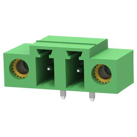 15EDGRM-5.08-02P-14-00AH TERM.BLK.5.08MM 2P 90C MALE GREEN CLOSED - 1