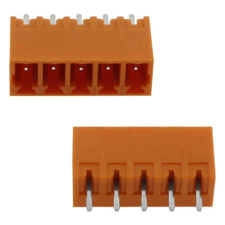 15EDGVC-3.81-05P-15-00SH TERM.BLK.3.81MM 5P 180C MALE ORANGE CLOSED - 1