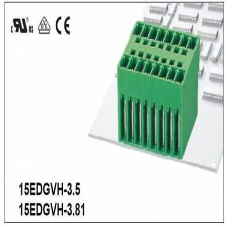 15EDGVH-3.81-04P-14-00AH TERM.BLK.3.81MM 4P 180C MALE GREEN CLOSED - 1