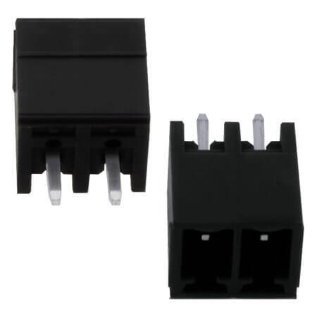 15EGTVC-3.81-02P-13-00AH TERM.BLK.3.81MM 2P 180C MALE BLACK CLOSED - 1