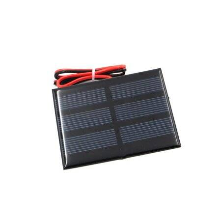 1.5V 300MA Glue Drop Solar Panel With Lead 15cm Size:60x70mm - 1
