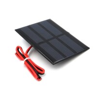 1.5V 300MA Glue Drop Solar Panel With Lead 15cm Size:60x70mm - 2