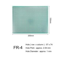 15x20cm Universal PCB Prototype Board Double-Side 2.54mm Hole Pitch - 3