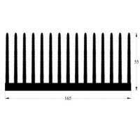 165AS190 AL.SOĞUTUCU ALÜMİNYUM SOĞUTUCU H=55MM G=165MM L=190MM - 1