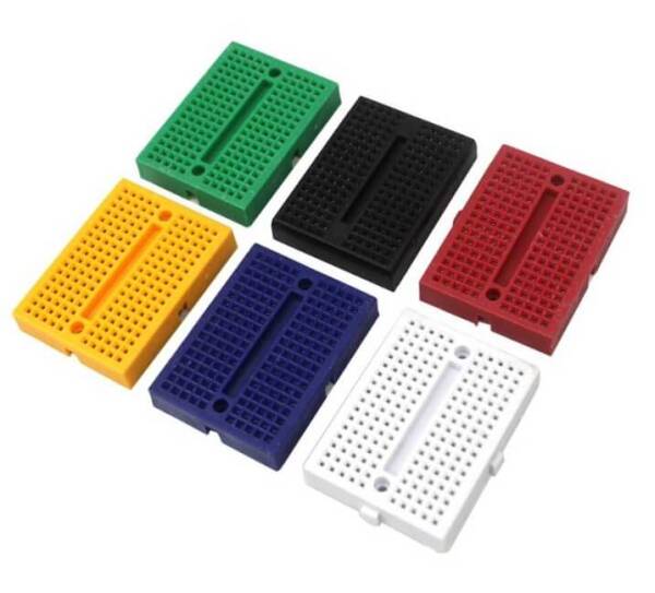 170pts Mini Breadboard SYB-170 White with Connect - 1