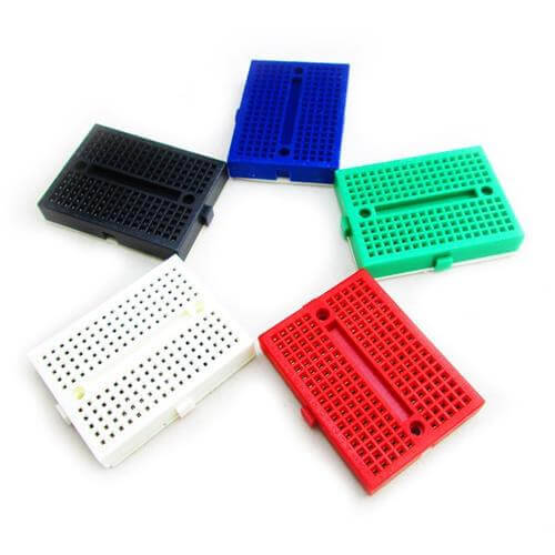 170pts Mini Breadboard SYB-170 White with Connect - 2