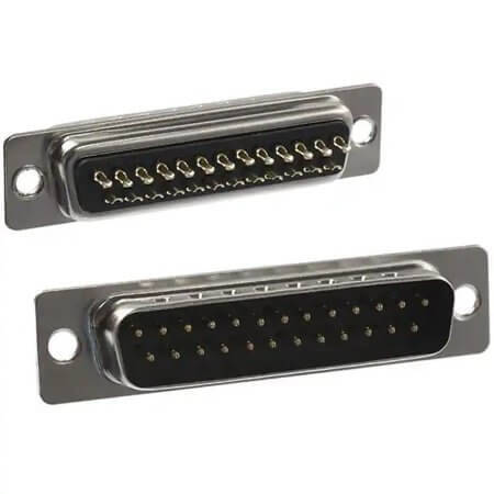 171-025-103L001 CONNECTOR D-SUB PLUG 25POS PNL MNT - 1