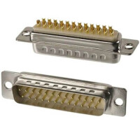 172-E25-103R001 CONNECTOR D-SUB PLUG 25POS PNL MNT - 1