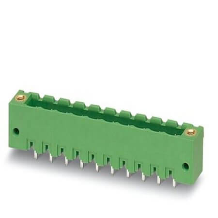 1777086 TERM.BLK.5.00MM 3P MALE GREEN PANEL MOUNT - 1