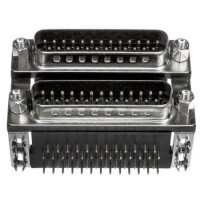 178-025-613R571 CONNECTOR DSUB 25PIN DOUBLE MALE+MALE R/A - 1