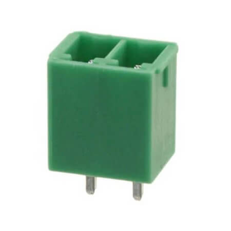 1793610000 TERM.BLK.3.81MM 2P 180C MALE GREEN PANEL MOUNT - 1