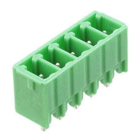 1793640000 TERM.BLK.3.81MM 5P MALE GREEN PANEL MOUNT - 1
