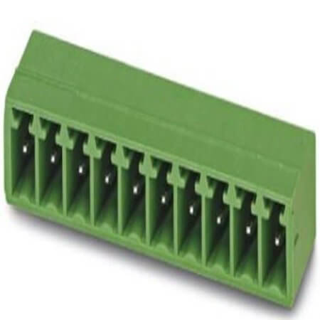 1803280 TERM.BLK.3.81MM 3P 90C MALE GREEN CLOSED PHOENIX - 1