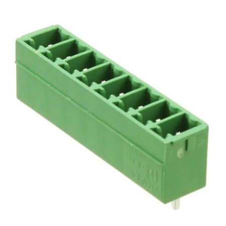 1803484 TERM.BLK.3.81MM 8P 180C MALE GREEN CLOSED - 1