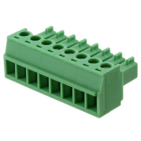 1803633 TERM.BLK.3.81MM 8P FEMALE GREEN - 1