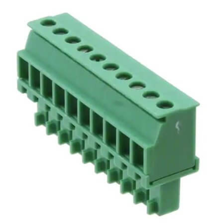 1827208 TERM.BLK.3.81MM 10P FEMALE GREEN - 1