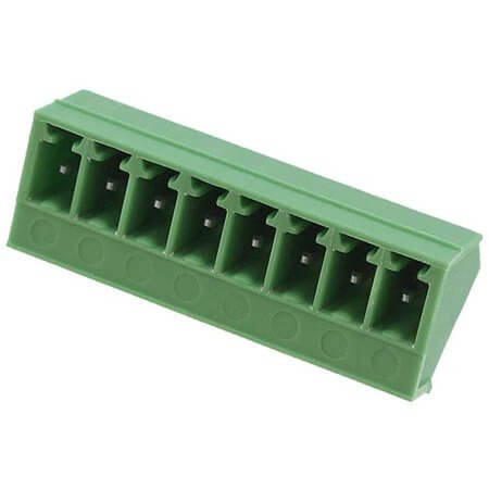 1827334 TERM.BLK.3.81MM 8P 45C MALE GREEN CLOSED - 1